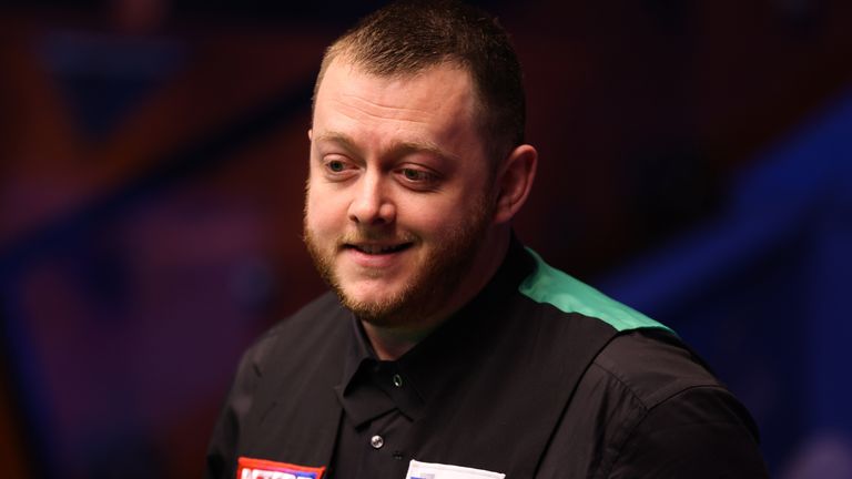 Mark Allen during his match against Lyu Haotian on day four of the Betfred World Snooker Championships 2021 at The Crucible, Sheffield. Picture date: Tuesday April 20, 2021.