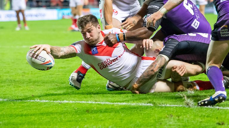 Highlights of the Super League play-off semi-final between St Helens and Leeds Rhinos