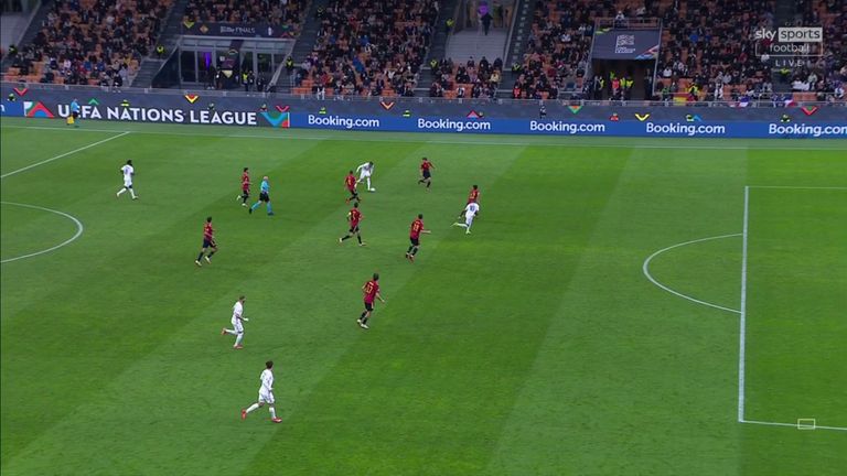 Mbappe was standing in an offside position
