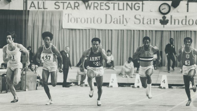 US Army Captain Pender (centre) in 1972. He stayed in the military after turning down American football contract offers