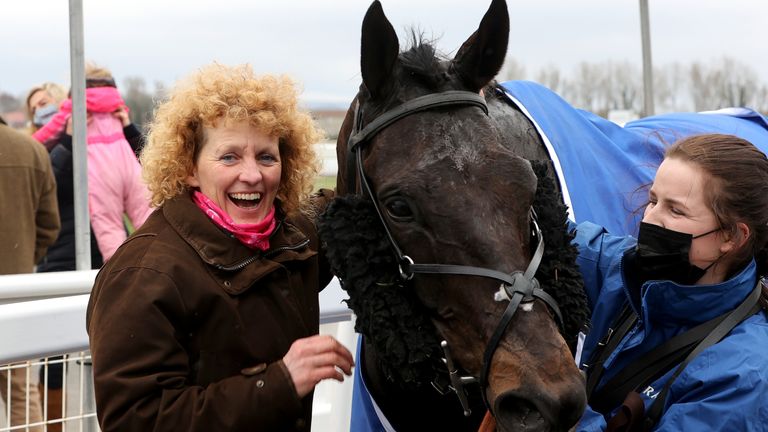 Coach Lucinda Russell hopes Mighty Thunder will develop into a Grand National hope this season