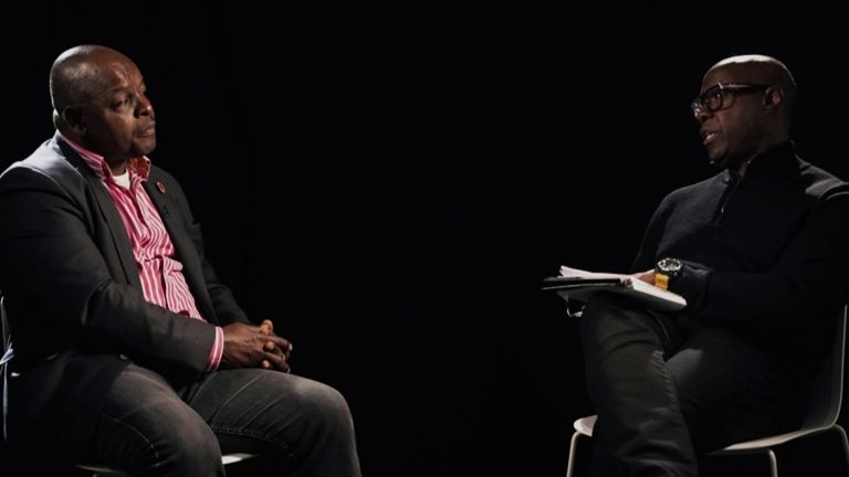 Steadman (left) and Wedderburn during one of their interviews during Black History Month