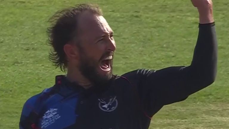 Jan Frylinck bagged 3-21 for Namibia off his four overs