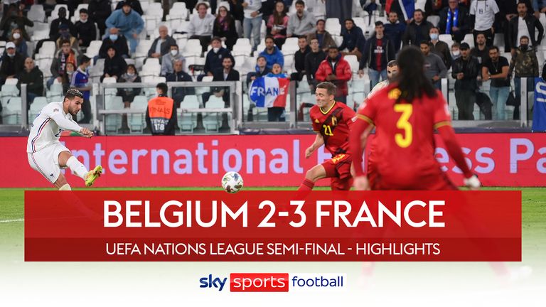 UEFA Nations League Belgium 2-3 France