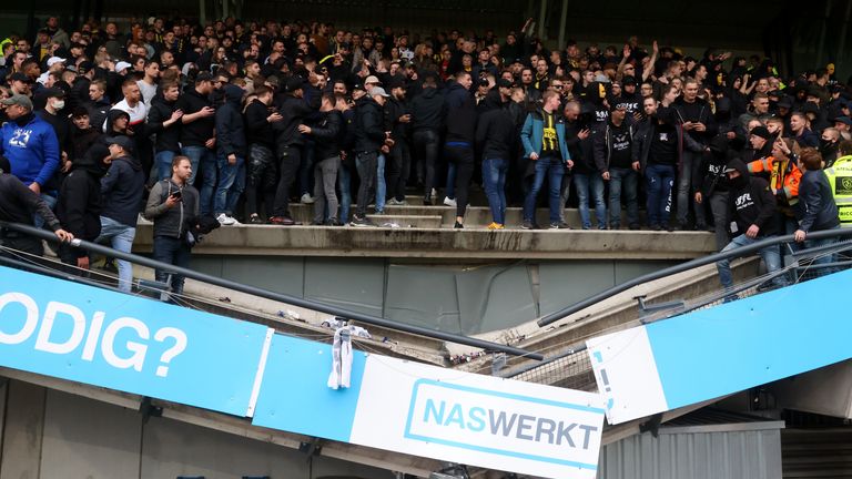 NEC Nijmegen stand collapse (Getty)