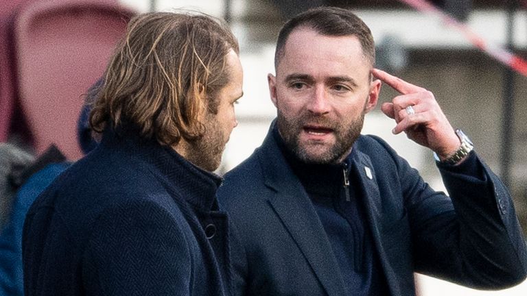 Neilson (left) was sent off against Rangers while McPake saw red after Dundee&#39;s win over Aberdeen
