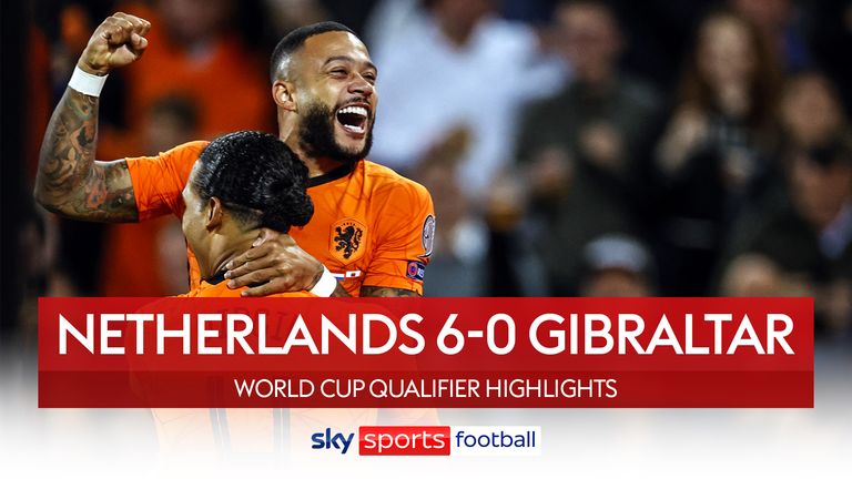 Belanda 6-0 Gibraltar