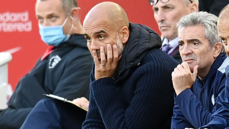 Man City claim members of Pep Guardiola's backroom staff were spat at by a Liverpool supporter