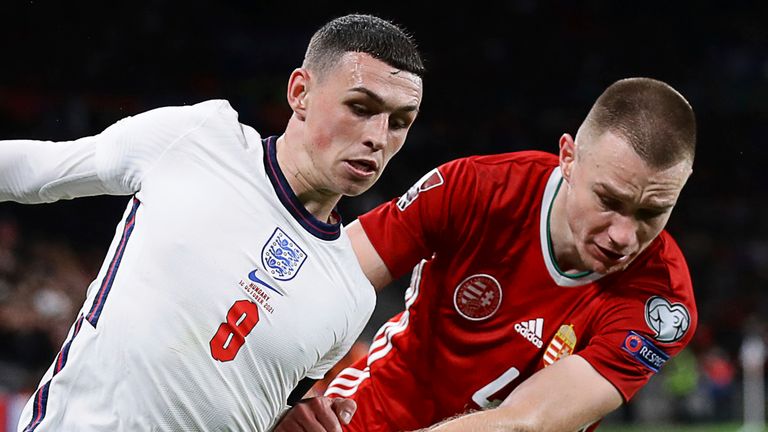 Phil Foden played alongside Mason Mount and Declan Rice in midfield