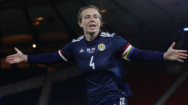 Rachel Corsie was the hero for Scotland Women as they maintained their 100 per cent start to World Cup qualifying