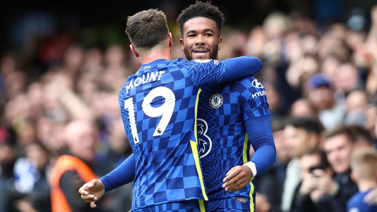 Reece James celebrates scoring Chelsea's third goal (pic: Paul Terry/CSM via ZUMA Wire)