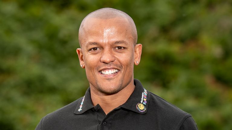 Rob Earnshaw at a McDonald's fun football event in Cardiff Castle, Cardiff, Wales, UK. September 18th 2021.