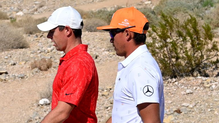 Rory McIlroy played alongside Rickie Fowler (right) and Abraham Ancer on the final day