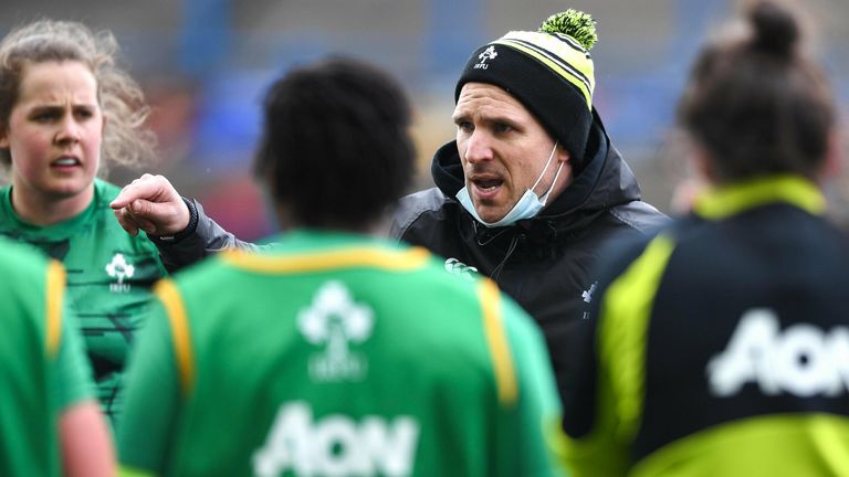 Ireland head coach Adam Griggs