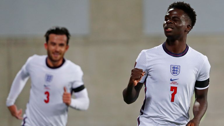 Bukayo Saka, Andorra vs England