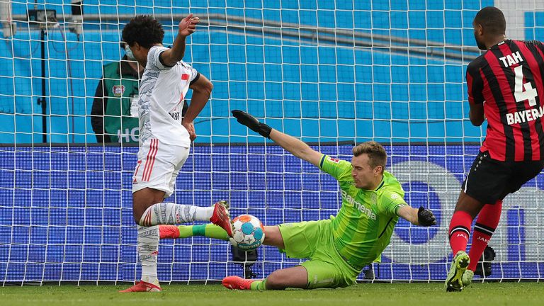 Serge Gnabry completed Bayern's scoring with their fifth after just 37 minutes