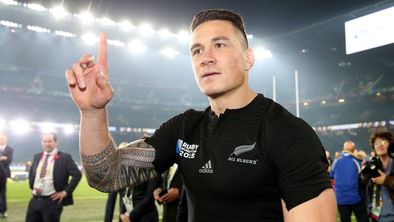 Rugby Union - Rugby World Cup 2015 - Final - New Zealand v Australia - Twickenham
New Zealand's Sonny Bill Williams celebrates winning the Rugby World Cup Final at Twickenham, London.