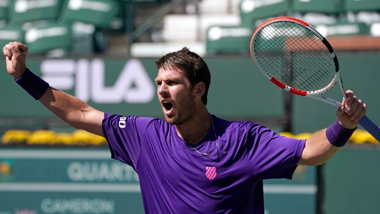 Cameron Norrie has become the new British number one after beating Diego Schwartzman in straight sets to reach the semi-finals at Indian Wells.