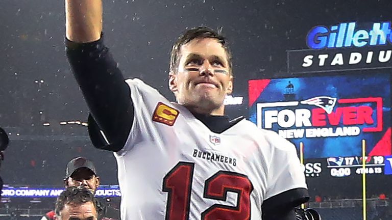 Tom Brady acknowledged his former home fans after his Tampa Bay Buccaneers beat the Patriots on his return to New England
