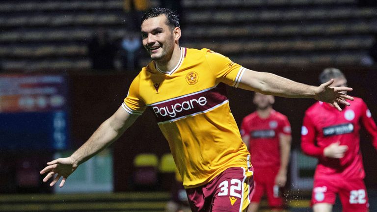 Tony Watt's double had Motherwell on course for victory