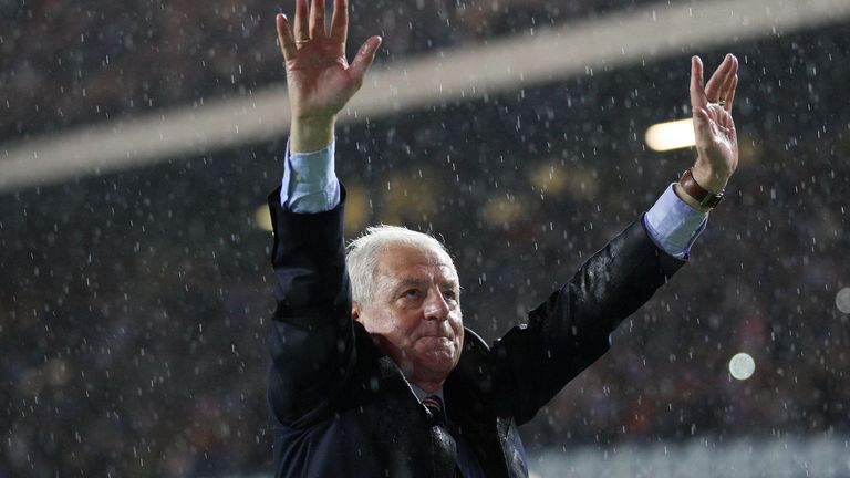 Ranger&#39;s Walter Smith after his last match at Ibrox. 