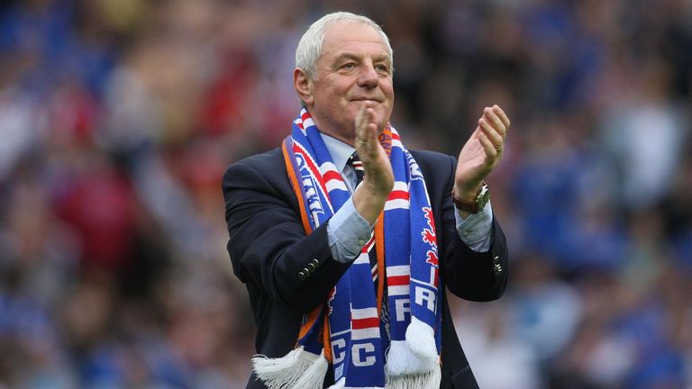 File photo dated 24-05-2009 of Rangers manager Walter Smith applauds the fans during the victory parade at Ibrox Stadium. Former Scotland, Rangers and Everton manager Walter Smith has died aged 73, Rangers have announced. Issue date: Tuesday October 26, 2021.