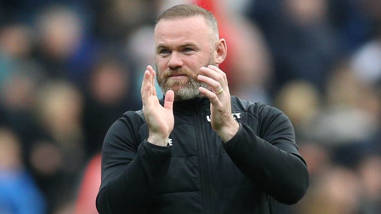 Derby manager Wayne Rooney (PA)