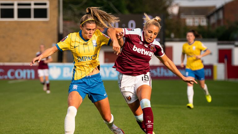 PA - West Ham and Birmingham in WSL action