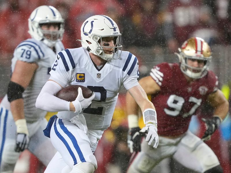 Colts top 49ers 30-18 on SNF in wild weather