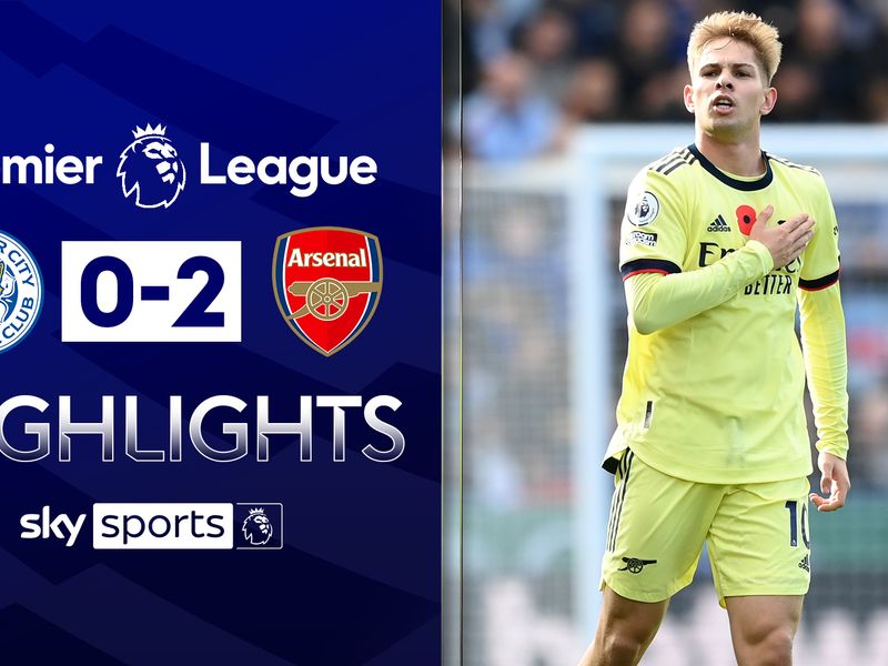 Leicester 0-2 Arsenal: Aaron Ramsdale unbeatable, and Smith Rowe score as Gunners continue fine form | Football News | Sky Sports