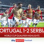 Aleksandar Mitrovic consigns Portugal to play-offs with late winner for  Serbia, World Cup 2022 qualifiers