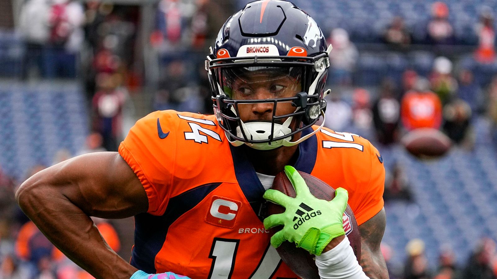 Courtland Sutton Denver Broncos wide receiver signs fouryear 60.8m