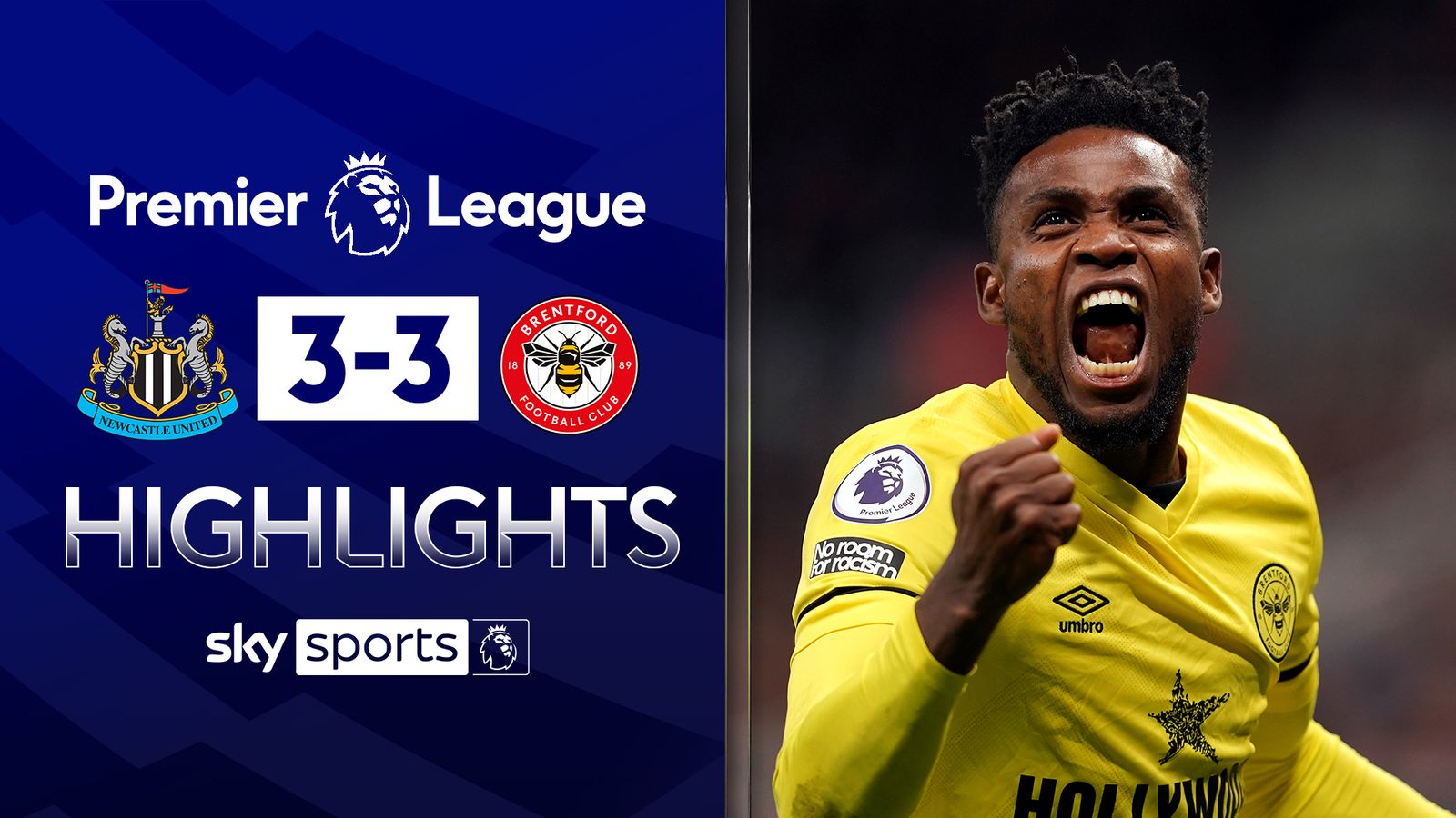 Newcastle and Brentford share six goals Football News Sky Sports