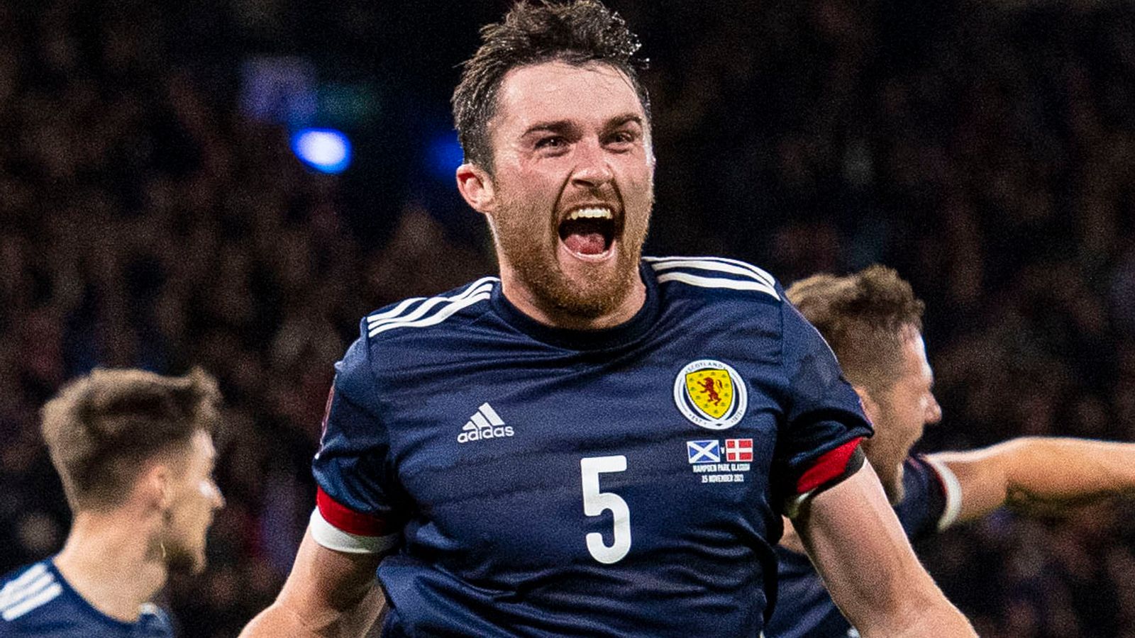 Scotland 2-0 Denmark: John Souttar and Che Adams fire Tartan Army to home  World Cup play-off | Football News | Sky Sports