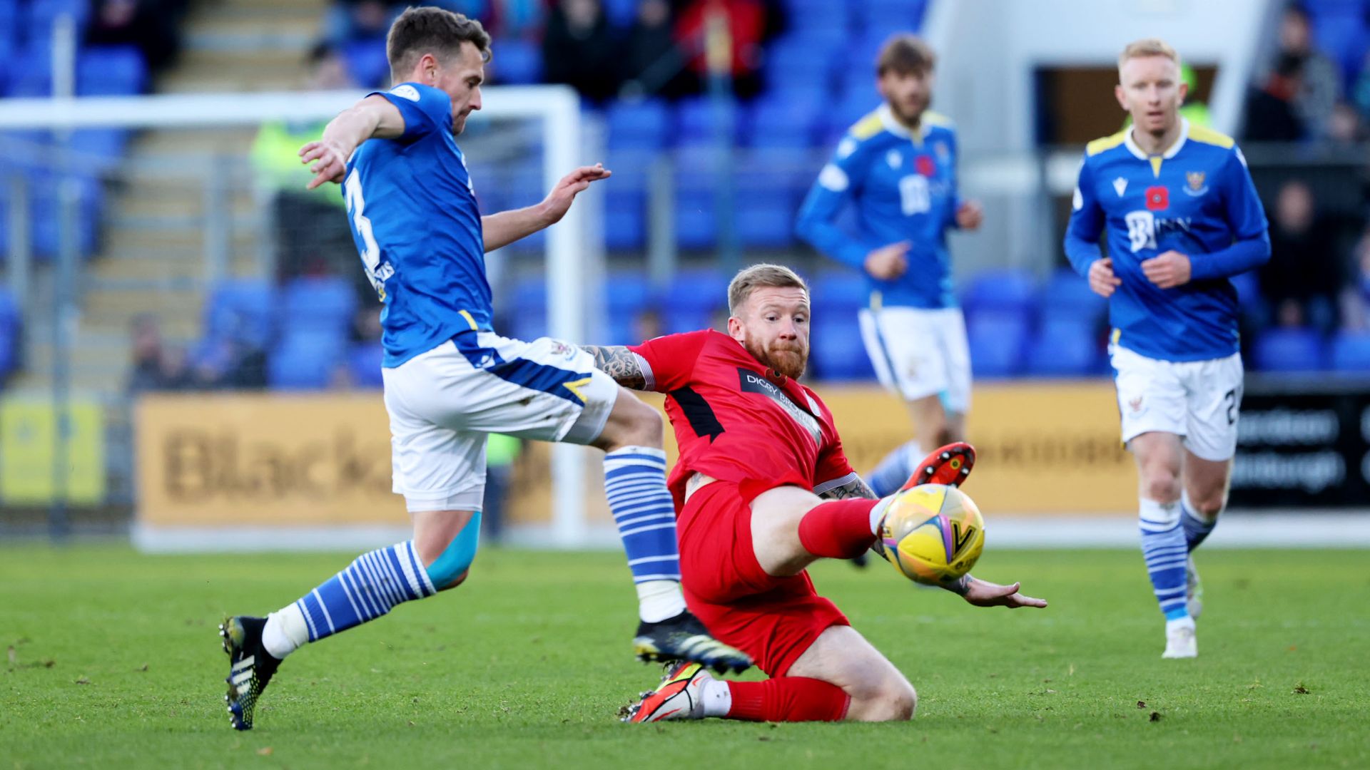 Kane sent off as St Johnstone draw with St Mirren