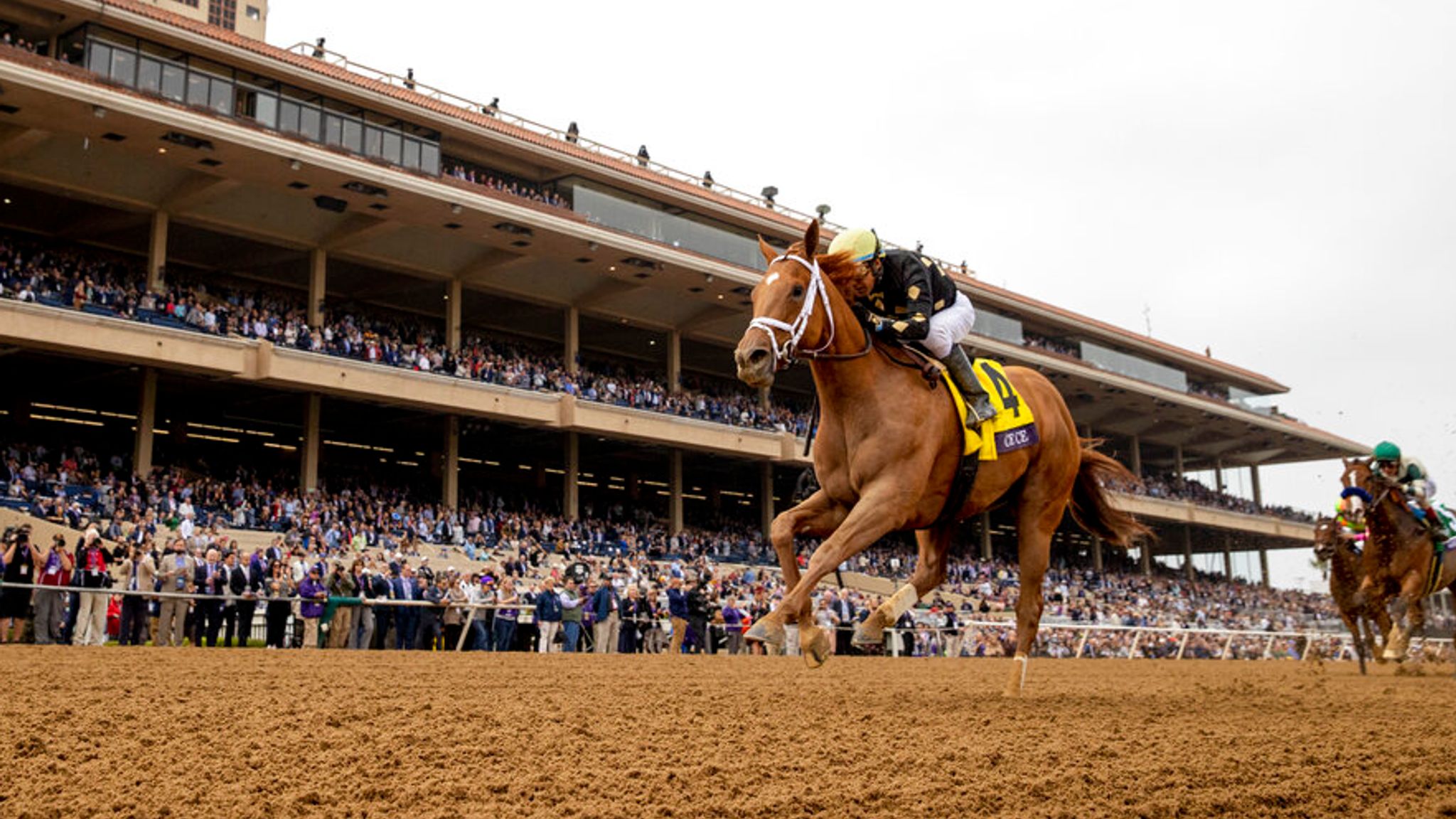 Breeders' Cup Turf Sprint Golden Pal leads from start to finish in