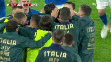 Italy level with clever free-kick