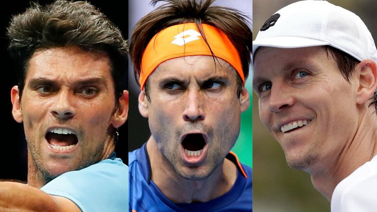 Mark Philippoussis, David Ferrer and Tomas Berdych