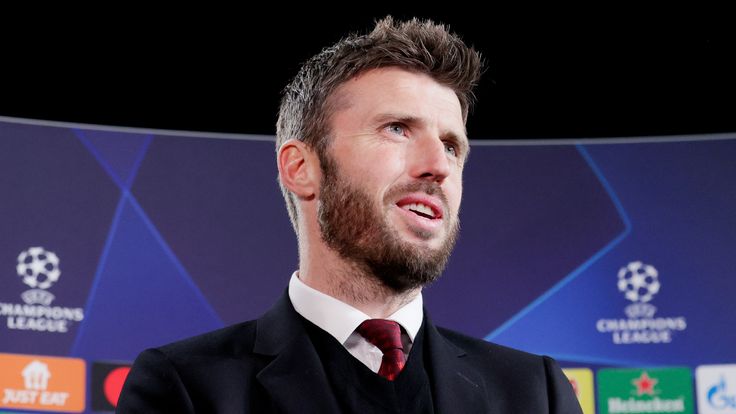 Manchester United caretaker manager Michael Carrick pictured away to Villarreal