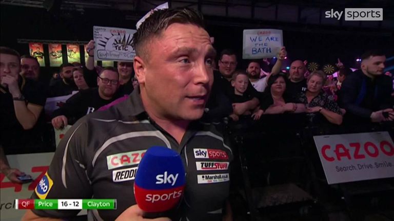 Gerwyn Price insisted he needed to improve despite dumping out his compatriot Jonny Clayton in the last eight