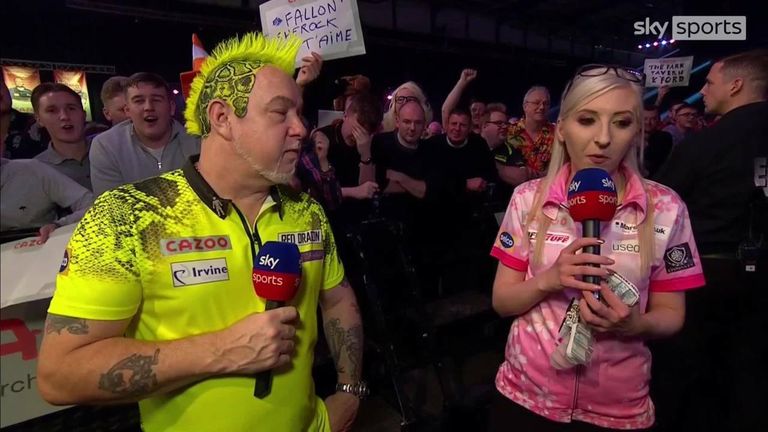 Peter Wright a soutenu Sherrock pour une place en Premier League après leur brillant affrontement en quart de finale au Grand Chelem de fléchettes l'année dernière