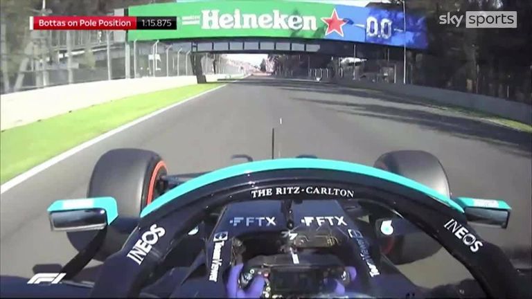 Go onboard with Valtteri Bottas as the Mercedes driver secured pole position for the Mexico City Grand Prix