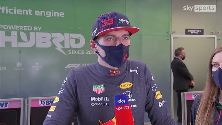 Max Verstappen admite que no tuvo la velocidad suficiente para desanimar a Lewis Hamilton, pero insiste en que no estaba demasiado decepcionado con su segundo puesto.