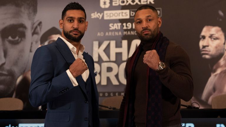 Amir Khan and Kell Brook butt heads and are pulled apart by security as a furious row breaks out at opening press conference | Boxing News | Sky Sports