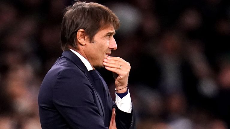 Tottenham Hotspur manager, Antonio Conte during the UEFA Europa Conference League Group G match at Tottenham Hotspur Stadium, London. Picture date: Thursday November 4, 2021.