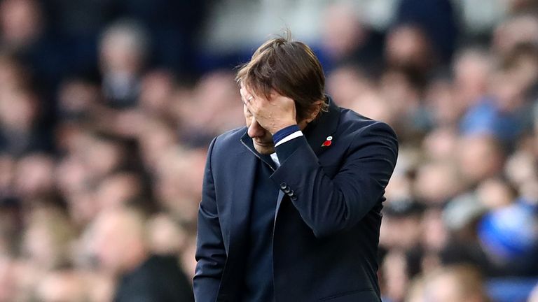 Antonio Conte cut a frustrated figure for large parts of the 0-0 draw