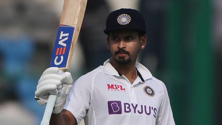 India vs New Zealand: Shreyas Iyer hits second fifty on Test debut to give  hosts the edge | Cricket News | Sky Sports