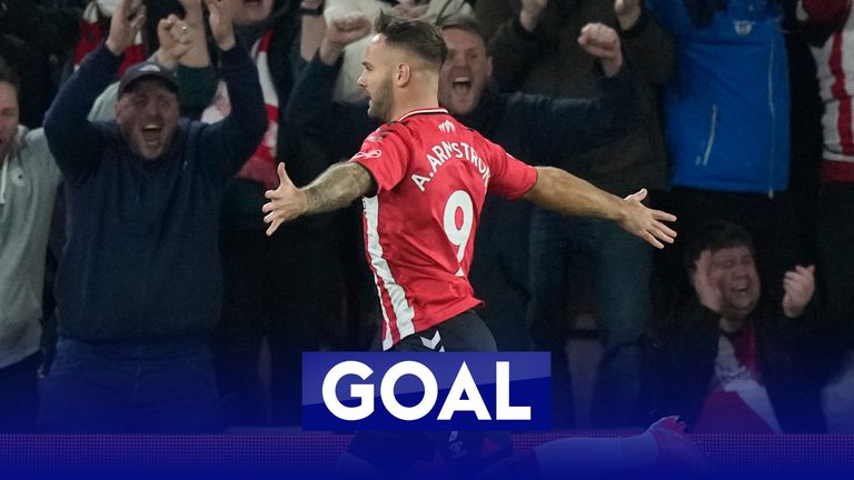 Armstrong opens scoring for Southampton vs Villa