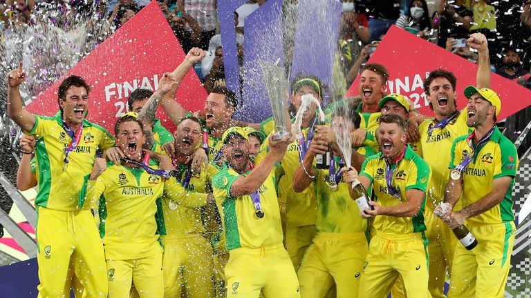 Australia celebrate their T20 victory - will it be a similar story in The Ashes?