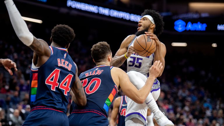 Highlights of the Philadelphia 76ers against the Sacramento Kings in Week 6 of the NBA.